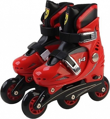 Роликовые коньки Ferrari FK7-BLACK р. 29-32 красный