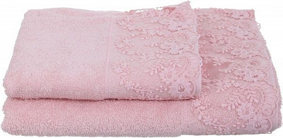 Набір рушників Elinda пудровий Karna