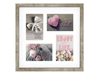 Фоторамка з паспарту SvitArt FKP-4-1913-1B 10x15 см дерево світле