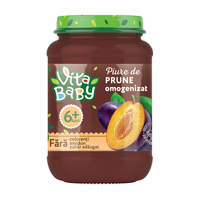 Пюре Vita Baby Слива без сахара 