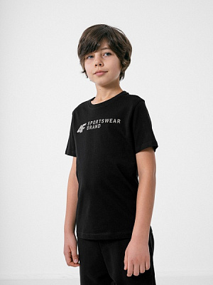 Футболка 4F T-SHIRT JTSM003 HJZ22-JTSM003-20S р.128 чорний