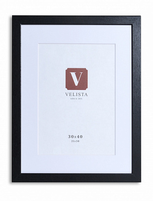 Фоторамка з паспарту Velista 24W-86888-8v 30х40/21х30 см чорний