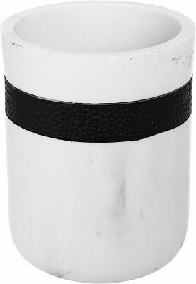 Стакан Sensio Marble 7.5x9.5 см черный с белым