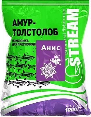 Прикормка АМУР-ТОВСТОЛОБ 1000 г аніс