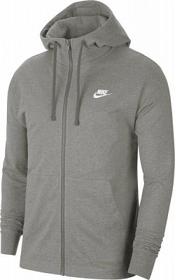 Джемпер Nike M NSW CLUB HOODIE FZ JSY CJ4443-063 р. XL серый