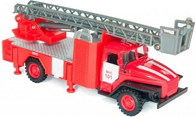 Машинка Технопарк 1:43 Автомодель - Урал Пожарная