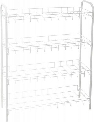 Этажерка Metaltex 4-уровневая для обуви SHOE4 230x640x800 мм / белый 