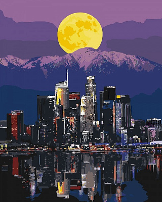 Картина за номерами Вогні мегаполісу Ідейка