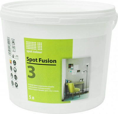 Фарба акрилатна водоемульсійна Spot Colour Fusion 3 мат білий 5л