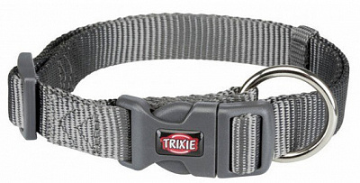 Нашийник Trixie для собак Premium нейлон графітовий M-L 35-55 см / 20 мм 201616
