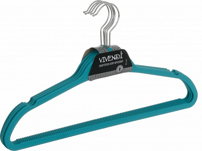 Набор вешалок Vivendi пластиковые бирюзовые 3 шт 3 шт. 