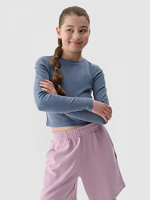 Лонгслів 4F LONGSLEEVE F430 4FJWSS25TLONF430-32S р.158 синій