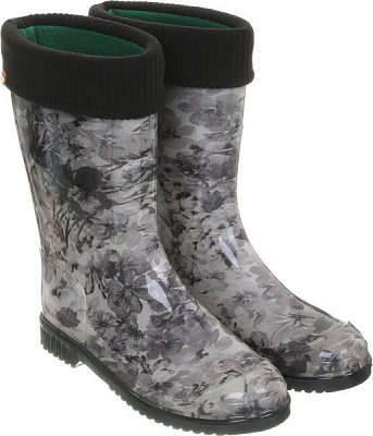 Чоботи Alisa Line Квіти р.39 чорний