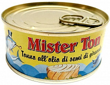 Консерва Mister Ton Тунец в растительном масле 160 г