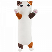 М'яка іграшка DGT-PLUSH Котик-лінивець 64 см білий із бежевим KLZH2