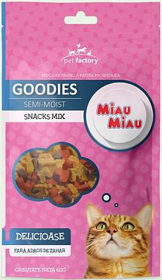 Снеки MIAU MIAU микс вкусов 60 г