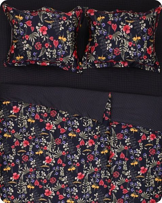 Комплект постільної білизни Amapola сімейний різнокольоровий Lameirinho