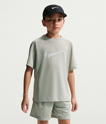 Футболка Nike B NK DF MULTI SS TOP HBR IF2430-304 р.M хаки