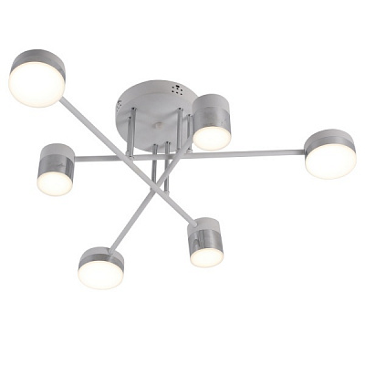 Люстра светодиодная Victoria Lighting с пультом д/у 60 Вт хром/белый Quentin/PL6 white 