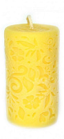 Свічка Візерунок 5х9 см жовта KOZAK