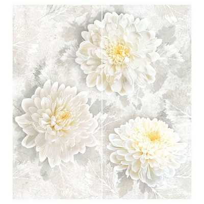 Декор-панно Інтеркерама Elegans 81 071 сірий 460x500 мм