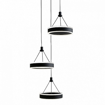 Світильник підвісний LIGHT SET VERBA LED 3 PL 2015 3x60 Вт чорний