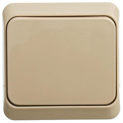 Выключатель одноклавишный Schneider Electric Prima 10 А 220В кремовый WDE001110