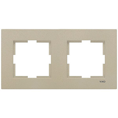Рамка Viko Novella двойная бронзовая