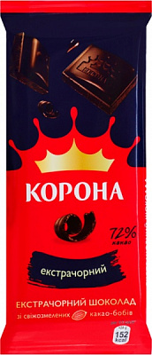 Шоколад Корона екстрачерный 85 г 7622210815507