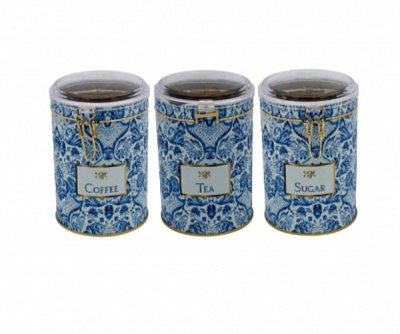 Ємність для сипучих Sweet Home кругла 10,5 см 3 шт. Kontensan