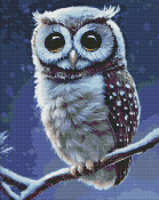 Алмазная мозаика Лесная совушка 40х50см Идейка