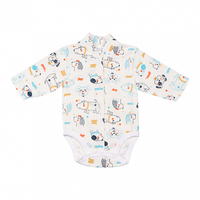 Боди для мальчика GABBI Собачки р.68 голубой 13868