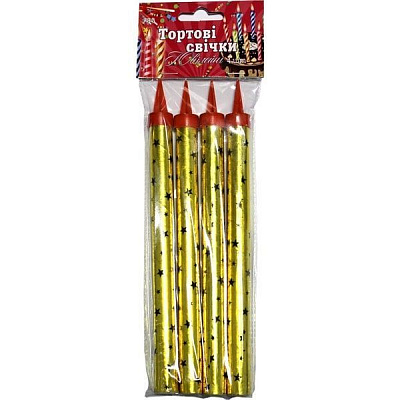 Свічки для торта Ювілейні FS-5 Феєрверк 4 шт.