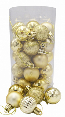 Набір ялинкових куль SY1688-2203 d 30 мм 30 шт./уп.