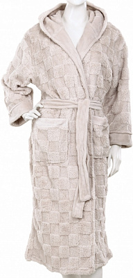 Халат женский La Nuit с капюшоном Torino р. L бежевый