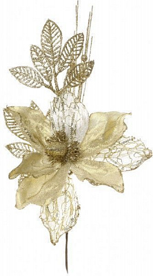 Гілочка декоративна пуансетія 23х40 см 40 см EYF16-8094