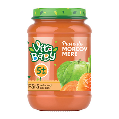 Пюре Vita Baby Морква-яблуко без цукру