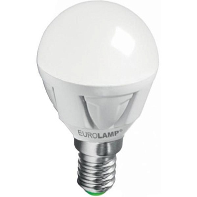 Лампа светодиодная Eurolamp 5 Вт G45 матовая E14 220 В 4000 К LED-G45-05144(T)new 