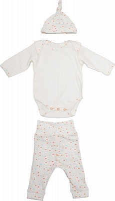 Комплект Маленькие люди 1013-110 білий із принтом р.56