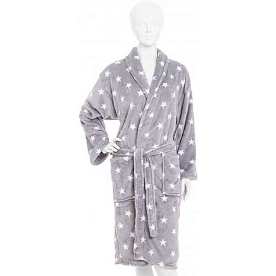 Халат жіночий La Nuit Star сірий S + взуття