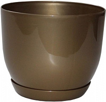 Горщик Оранжерея для квітів «Класік» круглий 1,9л капучино 