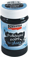 Краска для стекла с эффектом графитный доски черная 100 мл Pentart