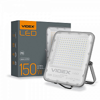 Прожектор Videx LED Premium F2 150 Вт IP65 сірий 26172 
