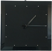 Годинник настінний зі скла з кристалами FACET-2
