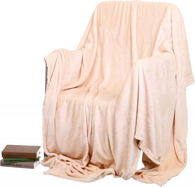 Плед Frannel Macadamia 160x200 см персиковий La Nuit