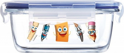 Контейнер для харчових продуктів з кришкою Pure Box Active Stationery 380 мл (Q0411) Luminarc