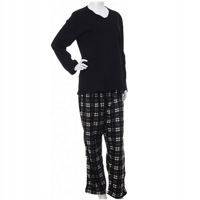 Костюм домашний мужской La Nuit Basic Check р. M черный 