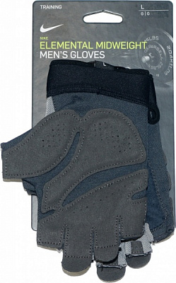 Рукавички для фітнесу Nike NIKE M ELEMENTAL FG PARTICLE р. XL сірий