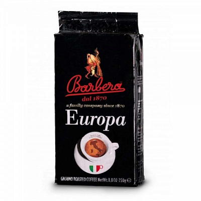 Кава мелена Barbera Europa 250 г