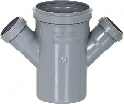 Крестовина Инсталпласт d110x50 мм 45°